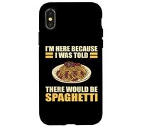 Estoy aquí porque me dijeron que habría espaguetis divertidos Carcasa para iPhone X/XS