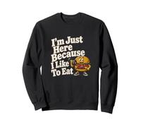 Estoy aquí Porque me Gusta Comer Hamburguesas de Entrenamiento Sudadera