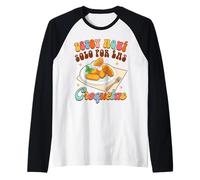 Estoy Aquí Solo por Las Croquetas Lover Pescado Frito Pollo Camiseta Manga Raglan