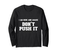 Estoy aquí y Despierto no lo empujes Manga Larga