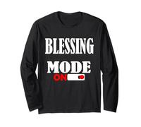 Estoy bendecido 24/7: Hombres bendecidos Ropa cristiana Vida bendita Manga Larga