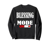 Estoy bendecido 24/7: Hombres bendecidos Ropa cristiana Vida bendita Sudadera