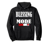 Estoy bendecido 24/7: Hombres bendecidos Ropa cristiana Vida bendita Sudadera con Capucha