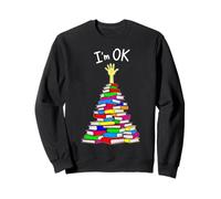 Estoy Bien Amante de los Libros Gracioso enterrado en páginas Bookworm Sudadera