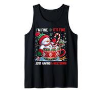 Estoy Bien, está Bien Solo Tener un Papá Noel derretido Camiseta sin Mangas
