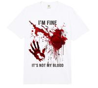 Estoy Bien No Es Mi Sangre Camiseta Salpicaduras De Sangre Comfort Colors Adult Heavyweight T-Shirt