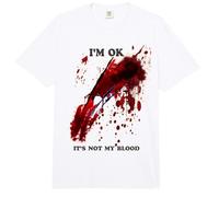 Estoy Bien No Es Mi Sangre Camiseta Zombie Salpicaduras Comfort Colors Adult Heavyweight T-Shirt