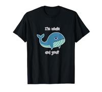 Estoy Bien y tú? Ballena Divertida Lindo océano Animal Juego de Palabras Ballenas Camiseta
