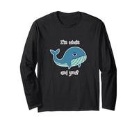 Estoy Bien y tú? Ballena Divertida Lindo océano Animal Juego de Palabras Ballenas Manga Larga