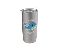 Estoy bien y tú? Ballena divertida lindo océano animal juego de palabras ballenas Vaso térmico de acero inoxidable de doble pared