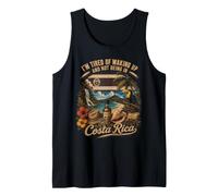 Estoy Cansado de Despertar y no Estar en Costa Rica Travel Camiseta sin Mangas