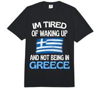 Estoy Cansado de Despertar y no Estar en Grecia Comfort Colors Adult Heavyweight T-Shirt