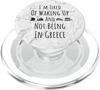 Estoy Cansado de Despertar y no Estar en Grecia - Funny Greek PopSockets PopGrip para MagSafe