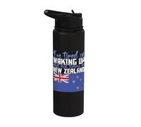 Estoy cansado de despertar y no estar en Nueva Zelanda Stainless Steel Insulated Water Bottle