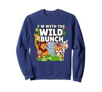 Estoy con el Grupo Salvaje Animales del zoológico Safari Party Sudadera
