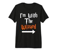Estoy con el Mago Divertido Parejas coincidentes Camiseta Premium