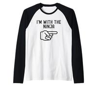 Estoy con el Ninja Parejas Divertidas Que Coinciden Camiseta Manga Raglan