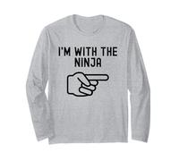 Estoy con el Ninja Parejas Divertidas Que Coinciden Manga Larga