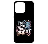 Estoy con el Robot Disfraz de Halloween papá mamá Grupo Carcasa para iPhone 15 Pro MAX