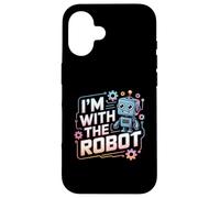 Estoy con el Robot Disfraz de Halloween papá mamá Grupo Carcasa para iPhone 16
