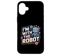 Estoy con el Robot Disfraz de Halloween papá mamá Grupo Carcasa para iPhone 16 Plus