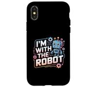 Estoy con el Robot Disfraz de Halloween papá mamá Grupo Carcasa para iPhone X/XS