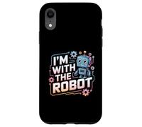 Estoy con el Robot Disfraz de Halloween papá mamá Grupo Carcasa para iPhone XR