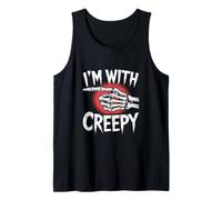 Estoy con espeluznante Halloween Camiseta sin Mangas
