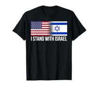 Estoy con Israel Patriótico EE.UU. Bandera israelí Regalo Camiseta