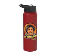 Estoy con Jack Tripper Funny Three's Company Retro Stainless Steel Insulated Water Bottle