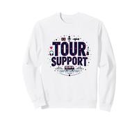 Estoy con la Banda Tour Apoyo Music Crew Roadie Life Sudadera, Unisex para Adultos, Blanco, XL