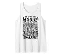 Estoy con la Horda de orcos Funny Fantasy Gaming RPG Orcs Camiseta sin Mangas