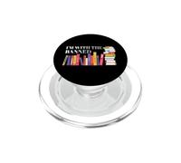 Estoy con la Pila de Libros prohibidos Leer Libros de PopSockets PopGrip para MagSafe