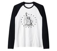 Estoy con su Estatua de la Libertad Declaración política Activismo Camiseta Manga Raglan