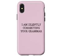 Estoy corrigiendo Silenciosamente tu Profesor de inglés Gracioso gramática Carcasa para iPhone X/XS