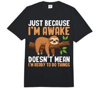 Estoy Despierto Pero no Estoy Listo para Hacer Cosas Perezoso Perezoso Divertido Comfort Colors Adult Heavyweight T-Shirt