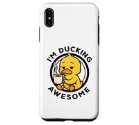 Estoy Ducking Awesome I Love Duck Lovers Pato de Goma Divertido Carcasa para iPhone XS MAX