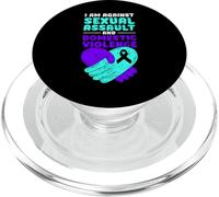 Estoy en contra de Las agresiones sexuales y la Violencia PopSockets PopGrip para MagSafe
