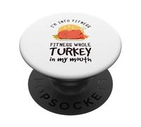 Estoy en el Estado físico Todo Este Pavo en mi Boca PopSockets PopGrip Adhesivo