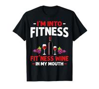 Estoy en el Fitness Wine In My Mouth Funny Gym Workout Lover Camiseta
