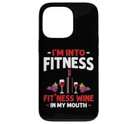 Estoy en el Fitness Wine In My Mouth Funny Gym Workout Lover Carcasa para iPhone 13 Pro