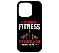 Estoy en el Fitness Wine In My Mouth Funny Gym Workout Lover Carcasa para iPhone 14 Pro