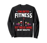 Estoy en el Fitness Wine In My Mouth Funny Gym Workout Lover Sudadera