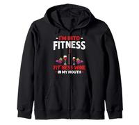 Estoy en el Fitness Wine In My Mouth Funny Gym Workout Lover Sudadera con Capucha