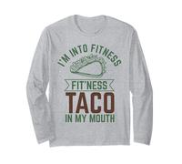 Estoy en Fitness Fitness Taco en mi Boca Manga Larga