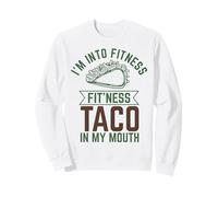 Estoy en Fitness Fitness Taco en mi Boca Sudadera