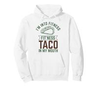 Estoy en Fitness Fitness Taco en mi Boca Sudadera con Capucha