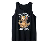 Estoy en la Edad en la Que al día Siguiente mi Cuerpo me susurra Camiseta sin Mangas