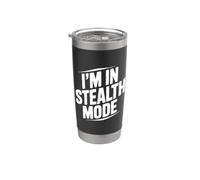 Estoy en modo sigiloso jugador divertido para jugadores tranquilos Vaso térmico de acero inoxidable de doble pared