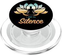 Estoy en Silencio Yoga Tranquilidad Meditación Paz Tranquilidad PopSockets PopGrip para MagSafe